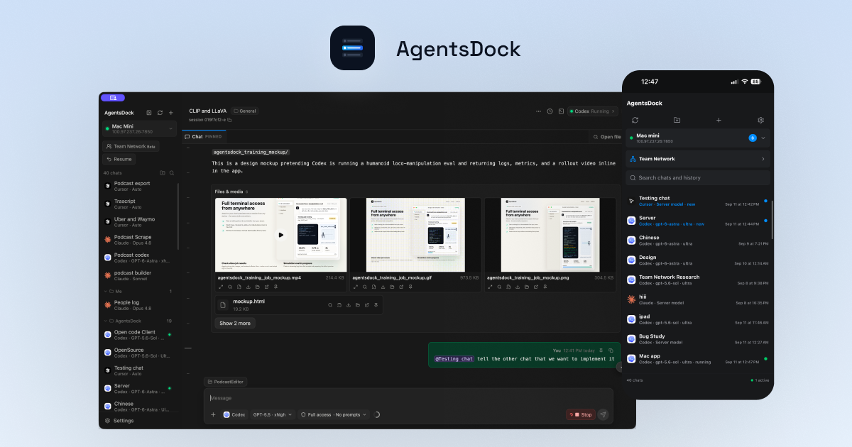 AgentsDock: An IDE designed for agentic AI research